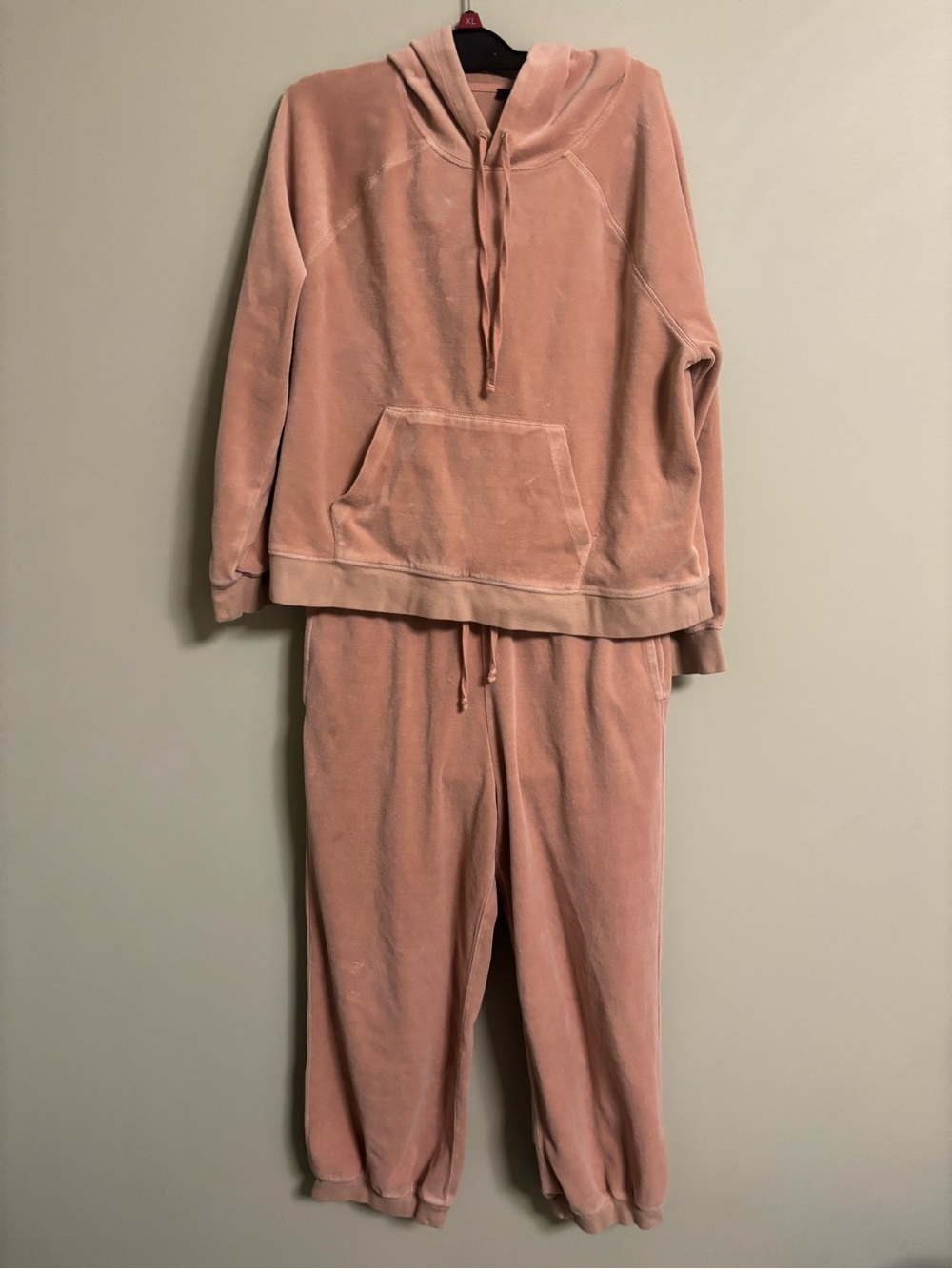 J Crew Velour Lounge Set Size Large Hoodie Medium Sweatpants Comfort Joggers
